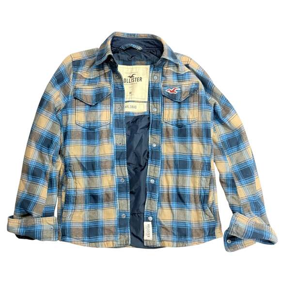 Hollister Other - Hollister Carlsbad Quilted Lined Plaid Flannel Snap Button Jacket